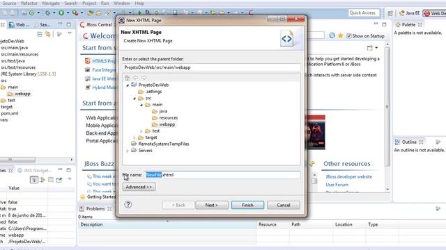 #Java Web - Instalando Jboss Tools e Criando Projeto com Componentes JSF no Maven смотреть онлайн