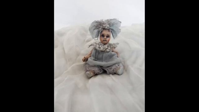 Авторская реплика | Ручная работа Кукла "Малышка с бантом" смотреть онлайн