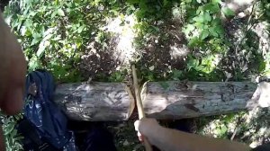 Самый быстрый способ перерубания бревна