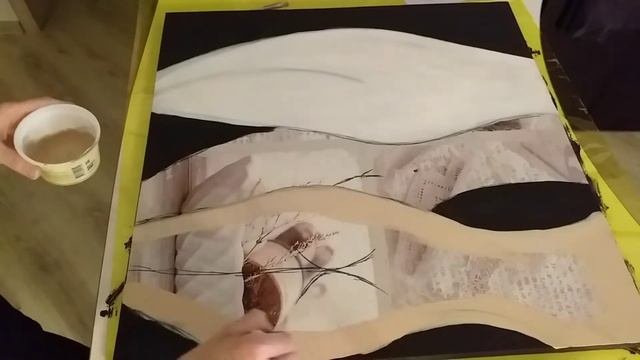 Картина своими руками/идея для интерьера/своими руками/рисование/переделка картины