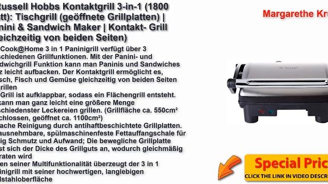 Besten Kontaktgrills Test in Deutschland смотреть онлайн