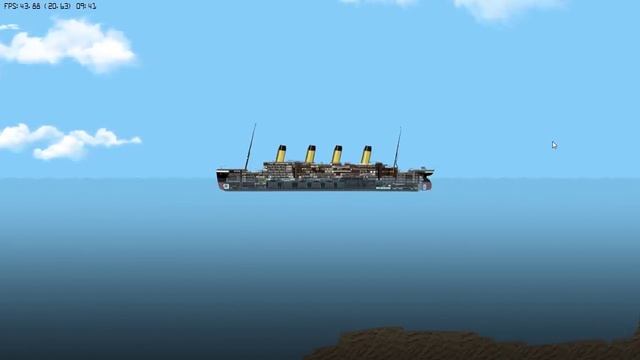 НА ТИТАНИКЕ С ИНТЕРЬЕРОМ СЛУЧИЛСЯ ПОЖАР И ЕГО НАКРЫЛО ЦУНАМИ! FLOATING SANDBOX смотреть онлайн