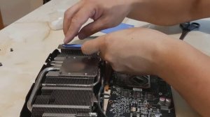 Замена термопасты и термопрокладок на видеокарте RX 480.