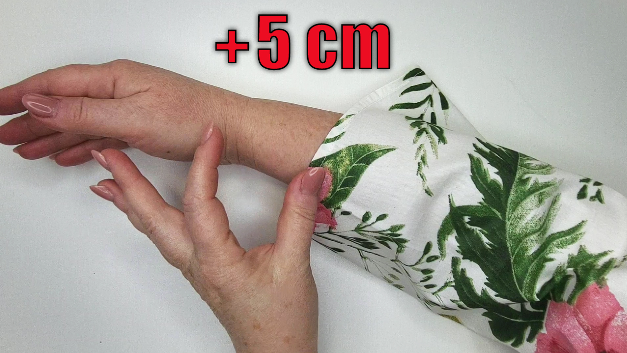 Как быстро и красиво удлинить рукава на 5 см
