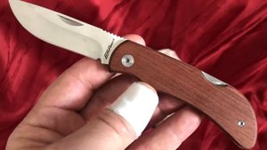 НОЖ EKA AUS-8 сталь 12C27 складной карманный нож древесина Bubinga. Knife