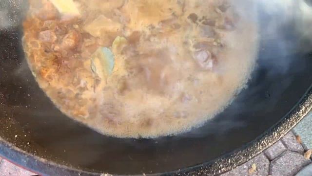 Как Приготовить Жаркое в казане ??#КартошкасмясомвКазане