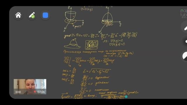 Производная по направлению. Градиент. Примеры.