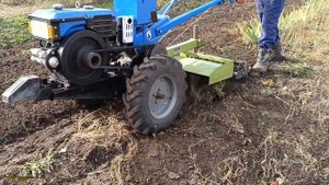 ОСЕННЯЯ ФРЕЗЕРОВКА МОТОБЛОКОМ С ОПОРНЫМ КАТКОМ / ПЕРЕДЕЛАЛ КАТОК ДО ФРЕЗЫ / MILLING WITH MOTOR BLOC