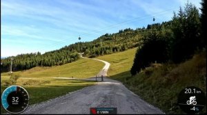 60 minute MTB Indoor Cycling Workout Kaprun Austria Alps Garmin Ultra HD Video