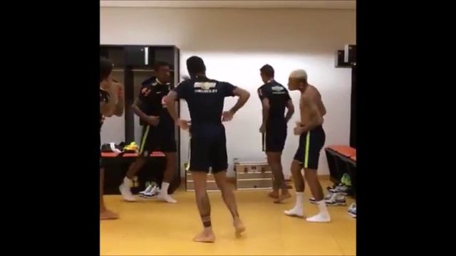 Neymar-Marcelo-Dani Alves Marquinhos-Paulinho Dance -HD