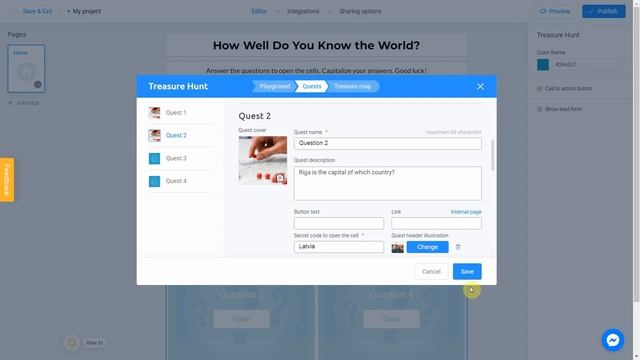 How to create a Treasure Hunt Game on Interacty смотреть онлайн
