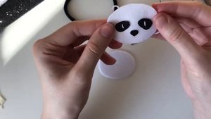 Как сделать панду из фетра своими руками. Panda out of felt. Handmade
