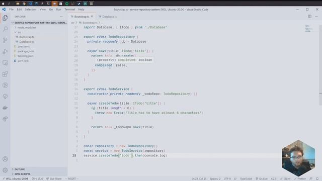 PART 1 - Service Repository Pattern in TypeScript  (BUILD CLEANER BACKENDS!)