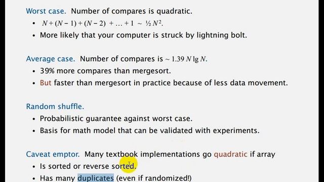 Analysis or Algorithms -- Series 1: (6) QuickSort Algorithm