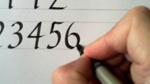 Calligraphy 46 Italic Numbers