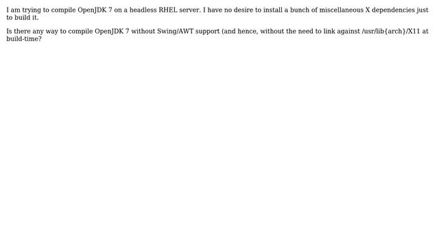 Compiling OpenJDK 7 without X смотреть онлайн