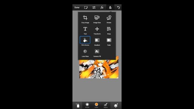 Tutorial Brush Style GFX Anime ( Android / Pscc ) #photoshop #gfxanime #animeedits