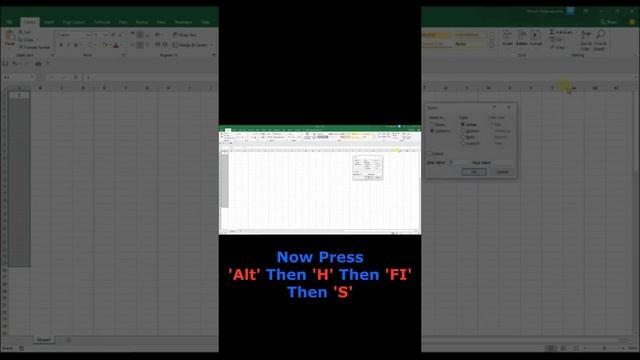 Shortcut Key to Insert Serial Number Quickly in Excel | Excel Shortcut Key