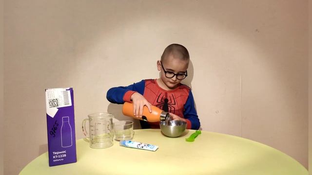 Варим овсяные хлопья в термосе. Обзор термоса Kitfort KT-1228 смотреть онлайн