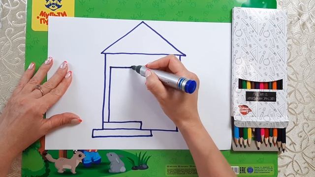 Vera-kids. Занятие 1. Рисование «Домик трех поросят» смотреть онлайн