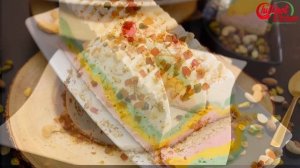 Homemade Cassata Icecream Recipe|How To Make Cassata Icecream Cake With Homemade Icecream|Neapolita