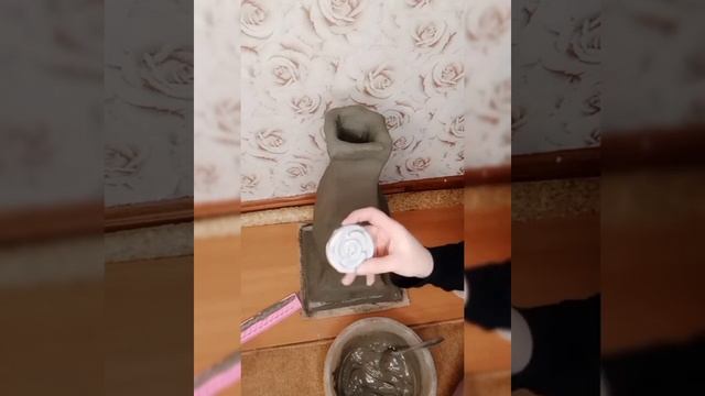 Напольная Ваза из ЦЕМЕНТА. СВОИМИ РУКАМИ.