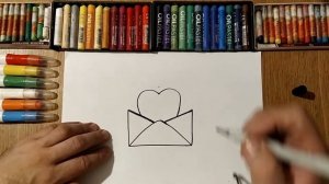 Как нарисовать Валентинку/День всех влюблённых/Урок Рисования/ How to Draw Valentine /Drawing Lesso