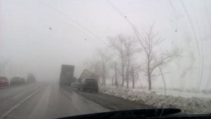 Фура с пивом перевернулась на трассе Новошахтинск-Гуково