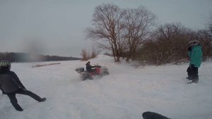 Работа лебедки CF MOTO X8 Terralander