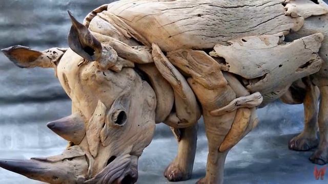 НЕОБЫЧНЫЕ СКУЛЬПТУРЫ ИЗ КОРЯГ И РАЗНОЙ ДРЕВЕСИНЫ смотреть онлайн