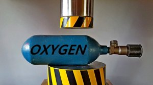 HYDRAULIC PRESS VS OXYGEN TANK