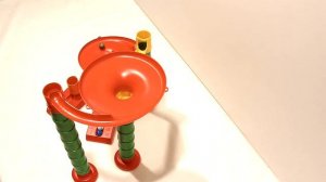 Marble Run Race ASMR ☆ Bauer Marble Run Colorful and Cat's Eyed Marbles