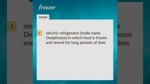 Freezer | meaning of Freezer