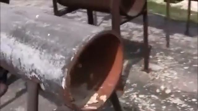 Clemco Hollo Blast. Пескоструй труб изнутри. смотреть онлайн