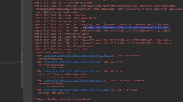 OKX API Websocket + Python  ч.2 | Логгирование и Реконнекты. Logging, errors, disconnects/reconnect