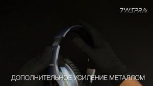 TWS Pro V33 синие светящиеся беспроводные наушники блютуз. Наушники накладные игровые с микрофоном