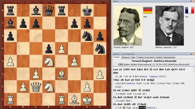 Шахматы. Тарраш - Алехин. РЕДКАЯ СИСТЕМА Итальянской Партии!