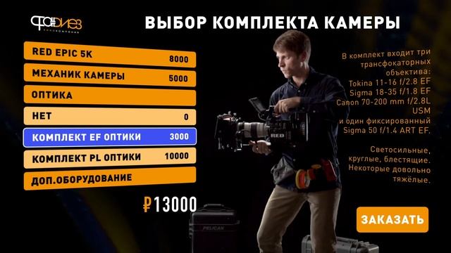 Выбираем комплект камеры RED смотреть онлайн