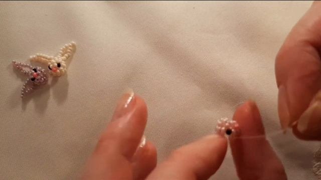 Зайчик из бисера? Кольцо Зайчик из бисера. Чокер ?? Beaded Bunny? Beaded Ring Bunny #jelljewellery