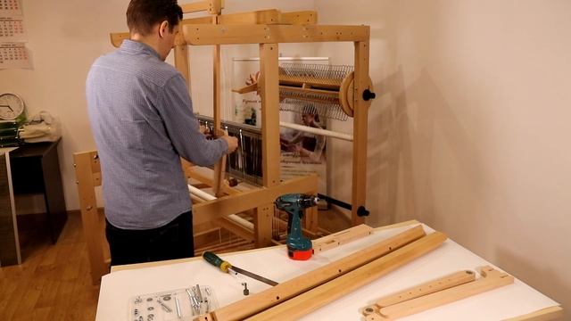 Сборка и установка узла привода бердо на ткацкий станок "Оптима-Профи" смотреть онлайн
