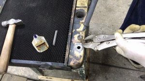 Пайка сливной пробки радиатора ВАЗ. Soldering of the drain plug of the radiator VAZ.