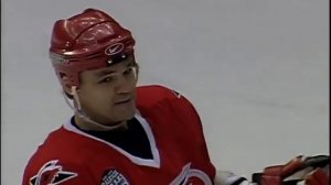 Hurricane Andrei Kovalenko scores vs Islanders (8 feb 2000)