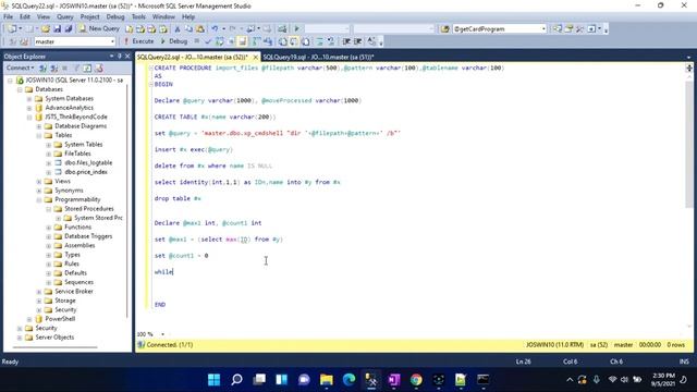 Import Multiple CSV Files into SQL Server using stored procedure. смотреть онлайн