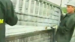 Установка железобетонных декоративных заборов