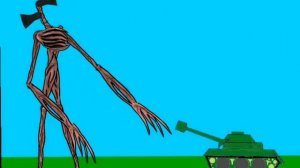 сиреноголовый против танка. анимация