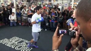 Тренировка Мэнни Пакияо. 2 апреля 2014