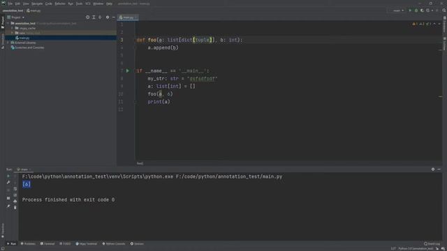 Type Hinting (аннотация) в Python + MyPy