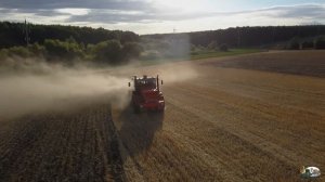 Очень скоростная дискование стерни на Кировце К-700 с 3-рядного дискатора ВП-6!