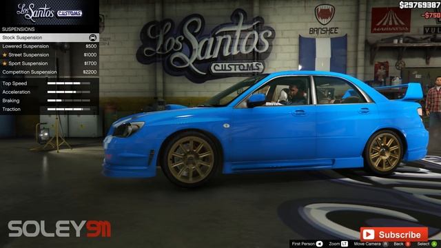 Subaru Impreza WRX STi GTA V car mod tuning !! [ Soley911 ] смотреть онлайн