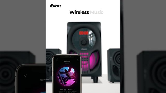 Foxin FMS 4200 | Awesome Bluetooth Multimedia Speaker | 60 Watt 2.1 Channel | Party Speakers 2021